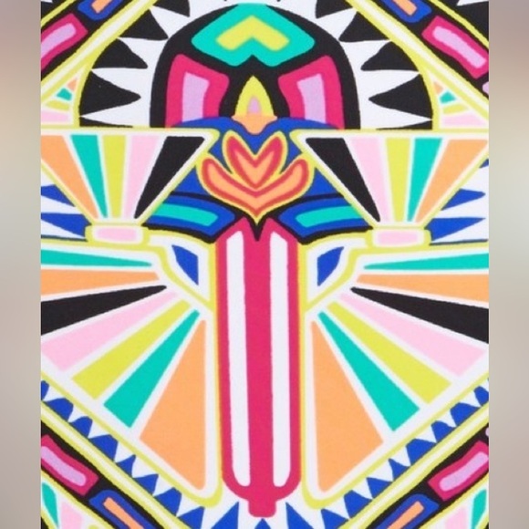 Mara Hoffman Cosmic Fountain Lace Up Cut Out One Piece Swimsuit Bathing Suit - Picture 5 of 15